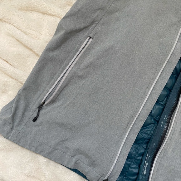 The North Face Men's ThermoBall Eco Snow Triclimate Jacket 3-in-1 grey/blue Sz L - Picture 8 of 14